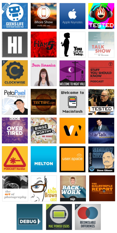 Podcasts Screenshot