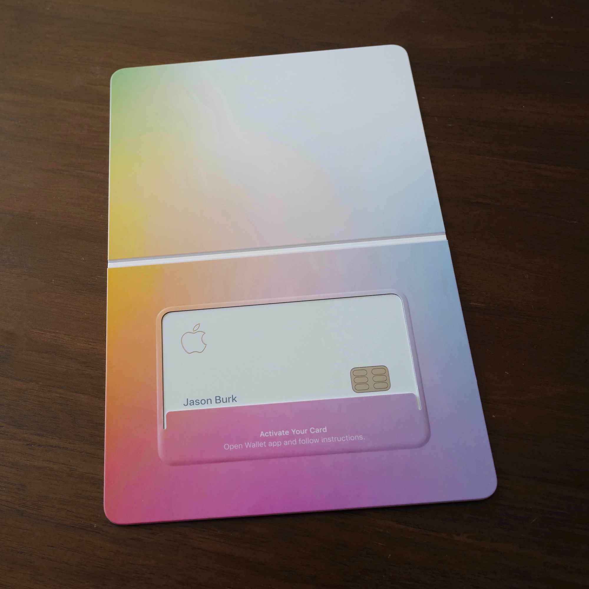 Apple Card Packaging - Open